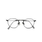 金子眼鏡 イッセイミヤケ PANT-3 メガネ ブラック メタルフレーム フルリム ラウンド ITF0RYTPRQLC