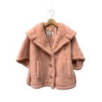  Max Mara плюшевый мишка 23473601376 накидка пальто ML розовый альпака ITZJUJ9PAVIG