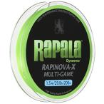 Rapala(ラパラ) PEライン ラピノヴァX マルチゲーム 200m 1.5号 29.8lb 4本編み ライムグリーン RLX200M15LG