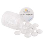 PandaHall прозрачный стекло kaboshon раунд бисер crystal расширение линзы эффект DIY ювелирные изделия для 20mm 35 шт /box