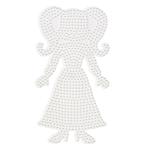 マルタハニング (malte haaning) ハマビーズ ボード ヘアーデザインガール 白 MH304