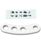 デイトナ バイク用 インジケーターステー バナナタイプ 3連67507