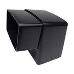 角エルボ ブラック 45X30