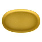  Hachiman .. eko pot / eko plate овальный 490 горчица [papieHachiman gardens:papier] 243243 сделано в Японии 
