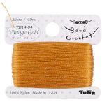 Tulip ビーズクロッシェ糸 【Microサイズ/ヴィンテージゴールド】 TB14-04