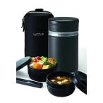 アスベル ステンレス保温ランチボックス バッグ付 「ランタスBS」 ブラック HLB-B1040N