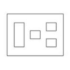  Panasonic (Panasonic)? широкий 21 розетка P6ko для 3+1+2 WTF8076W белый 