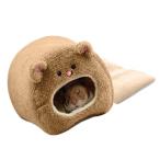 LIKENNY ペットハムスター ハンモック ハムスター ハウス 冬用 小動物用ハンモック 吊り下げ金具付き 二層珊瑚フリース 暖かいハムスターハウス