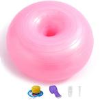  пончики yo Gabor фитбол начинающий ребенок взрослый супер выдерживаемая нагрузка фитнес частота foot насос имеется Jim / Home / офис и т.п. применение ( розовый )