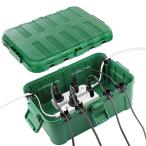 RESTMO розетка box наружный источник питания водонепроницаемый box IP54 навес атмосферостойкий садовый светильник, таймер, розетка штекер оптимальный зеленый 