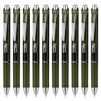  Pentel ge Louis nki шариковая ручка ena- гель 0.5mm оливковый черный 10шт.@BLN75A2-KA(10)
