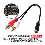 50%offクーポン有 3.5mmステレオミニプラグ to RCAピンプラグ 変換ケーブル 1本 RCA変換ケーブル RCA端子 3極ステレオ 車 FMトランスミッター