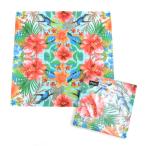 ランチナプキン 20枚入PAPER+DESIGN ペーパーデザイン ドイツ製 33×33cm ビビット フラワー ブルー×ピンク PD200290 在庫有り