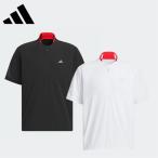 セール 20%OFF adidas アディダス メンズ ゴルフウェア ウィンドブレーカー アディゼロ 半袖 クォータージップ プルオーバー KTN24 25SS 春夏