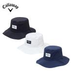 Callaway キャロウェイ メンズ ゴルフ 帽子 ハット レインバケットハット C26988101 1010 26SS 春夏 吸汗速乾 後スピンドル調整 ベンチレーション付き