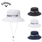 Callaway キャロウェイ レディース ゴルフ 帽子 ハット 遮熱ハット C26191218 26SS 春夏 吸汗速乾 TPUロゴ あご紐取り外し可 UPF50+ 遮熱性