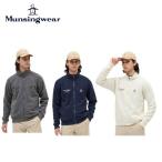 【セール】Munsingwear マンシングウェア メンズ ゴルフウェア ブルゾン 吸湿発熱スタンドカラーフルジップカットソー MG5FSW23M 25FW 秋冬 ロゴ刺繍 機能性