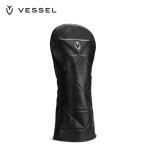 VESSEL ベゼル ユニセックス ゴルフ ヘッドカバー GEOMETRIC HEADCOVER HC1125 26SS 春夏 ドライバー用 高級感 ジオメトリック柄 VESSELエンブレム