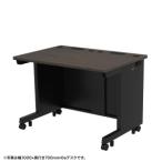 ショッピングed サンワサプライ ED-SK10065M eデスク(濃い木目)W1000×D650×H700【受注生産品】 ※配送先 ＜法人様限定＞