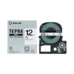 ショッピングテプラ 白ラベルテープ 「テプラPRO」(白テープ／黒文字／12MM幅 ) SS12K