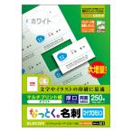 エレコム MT-JMN2WNZ 名刺用紙 マイクロミシンカット マルチプリント紙 厚口 250枚 ホワイト