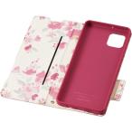 ショッピングaquos sense6 エレコム PM-S221PLFUJPND AQUOS sense6s(SHG07) AQUOS sense6 レザーケース 手帳型 UltraSlim Flowers 薄型 磁石付き ディープピンク
