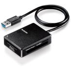  Elecom MR3-C402BK устройство для считывания карт USB3.0 супер высокая скорость [SD+microSD+MS+CF соответствует ] кабель 50cm есть USB-A черный 
