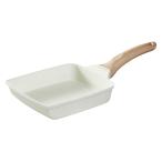 ベストコ CAROTE(カローテ) COSY-ICE 卵焼き器 14×18cm エッグパン IH ガス火対応 アイボリ NM5007