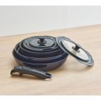 THERMOS サーモス取っ手のとれるフライパン８点セットEA KSE8ADPBL ディープブルー