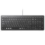 Elecom TK-FCP097BK проводной compact клавиатура Pantah graph тип самый незначительный часть 6.5mm листовая сталь встроенный driver не необходимо черный 