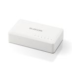 エレコム EHC-G05PA2-W スイッチングハブ LAN ハブ 5ポート Giga対応 1000／100／10Mbps ホワイト