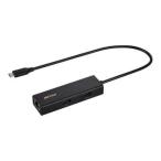 BUFFALO LUD-U3-CU101BK LAN изменение адаптер USB-C мужской - женский LAN USB-Ax3 1Gbps соответствует Mac*Win соответствует черный 