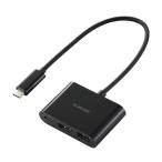 エレコム DST-030BPBK USB-C ハブ ドッキングステーション 3in1 HDMI 4K 60Hz PD USB-A USB3.2 コンパクト ブラック
