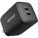 BUFFALO BSACPD6500C2BK PD65W соответствует AC зарядное устройство Type-C×2 порт черный 