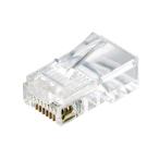 エレコム LD-RJ45T10A2 RJ45 LANコネクタ Cat5e 10個 単線・より線 両対応 金メッキ クリア