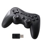  Elecom JC-GP40SBK игра накладка PC для беспроводной 2.4GHz Windows соответствует XInput DirectInput полосный .13 кнопка заряжающийся черный 