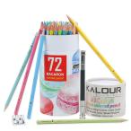 ショッピングマカロン マカロン色鉛筆 72色セット 油性色鉛筆 非毒性・写生・塗り絵・スケッチ 学生さんと初心者専用 持ち運び便利