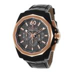 Corum 132-201-86-0F01-An11 Men's Admiral's Cup Ac-One Chrono Black Alligator Gunmetal Dial Black Case Watch 並行輸入品