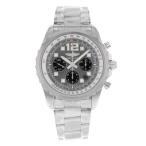 Breitling クロノスペース オートマチック クロノグラフ タングステン グレーダイヤル ステンレススチール メンズ腕時計 A2336035-F555PSS, グレー, モダン