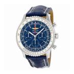 Breitling Navitimer 01 クロノグラフ自動ブルーダイヤル ブルーレザー メンズ 腕時計 AB012721-C889BLCD