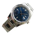 whatswatch 40 mm parnisブルーダイヤルSubmarinerサファイアガラス日付自動メンズ時計pa-0063