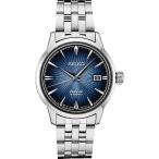 セイコーMen 's Presage 23 Jewel自動ブルーダイヤルウォッチ日付