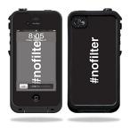 MightySkins Skin Compatible with Lifeproof iPhone 4 / 4S Case - No Filter | Protective, Durable, and Unique Vinyl Decal wrap Cover | Easy to Apply, Re