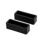 腕時計バンド ループキーパー 遊環 20mm ラバー製 2個入 黒 Casio Timex Garmin対応