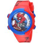 Accutime Kids Marvel Spider-Man Digital Quartz Plastic Watch for Boys ＆ Girls with LCD Display, Blue/Red (Model: SPD4480)