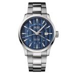MIDO Multifort Dual Time GMT スイス自動巻き 80時間パワーリザーブ 42mm ステンレスケース ブルーダイヤル M0384291104100