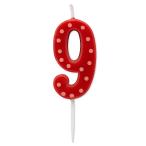 Papyrus день рождения свеча цифра 9 plate 1 листов L размер мульти- 