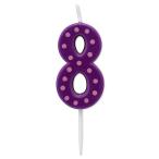 Papyrus день рождения свеча цифра 8 plate 1 листов L размер мульти- 