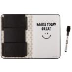 Quartet(カルテット) ポータブルガラスホワイトボードパッド、5インチ x 8インチ、閉じられるカバー、キックスタンド、デスクトップ、ホワイトボード、メモ帳、