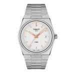 Tissot PRX メンズ クォーツ腕時計 T1374101103100 40mm スイス製 ステンレススチール シルバーダイヤル 日付